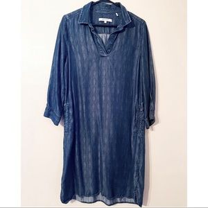 chambray dress with pockets